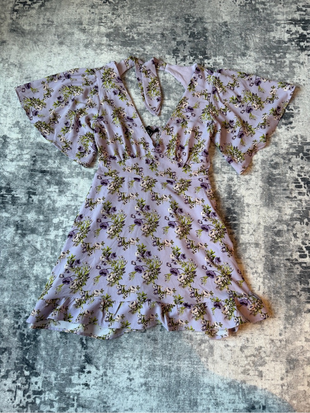 Forever 21 Lavender Floral Mini Dress